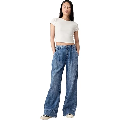 GAP Women's High Rise Wide Leg Pants
