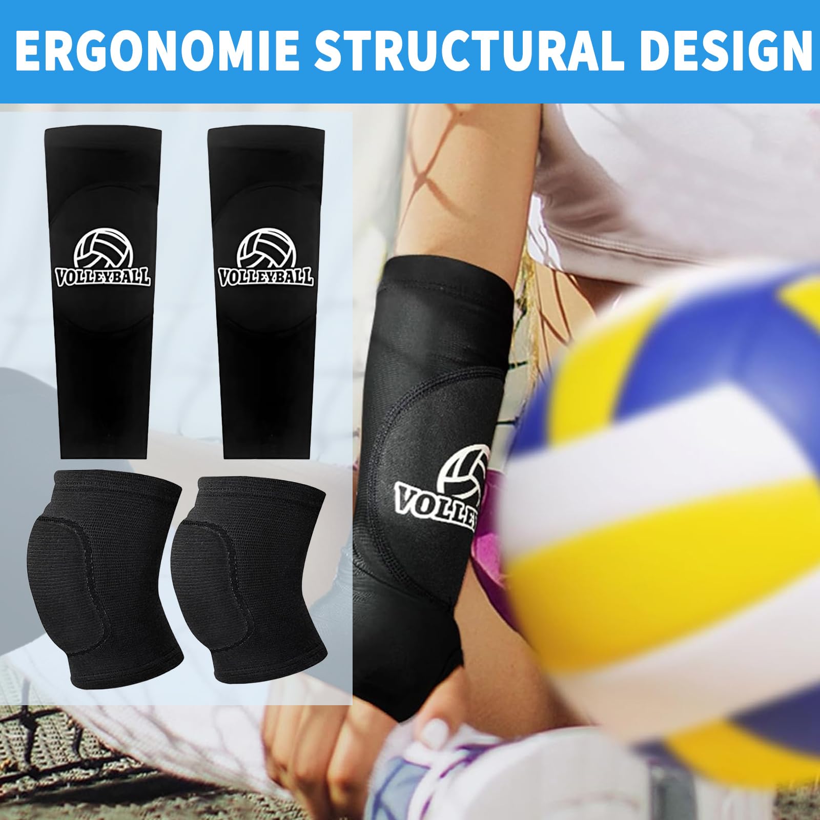 Genouillère Bebe Sibba Genouillères Pour Enfants - Antidérapantes - En Mousse Rembourrée - Pour Le Sport Quotidien - Élastiques Et Souples - Pour Le Volley-ball, La Danse, La Course, Le Patinage, Le