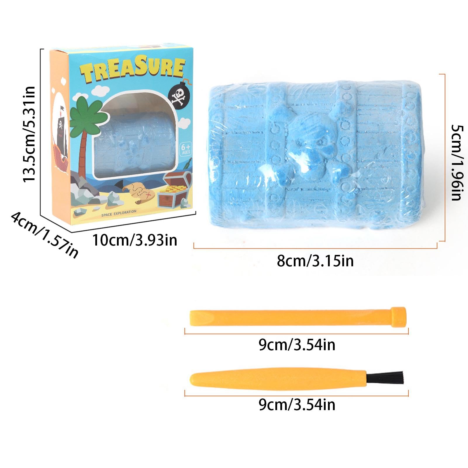 Amazon | 子供用宝石採掘セット、子供用宝石採掘セット,宝箱の形 宝石