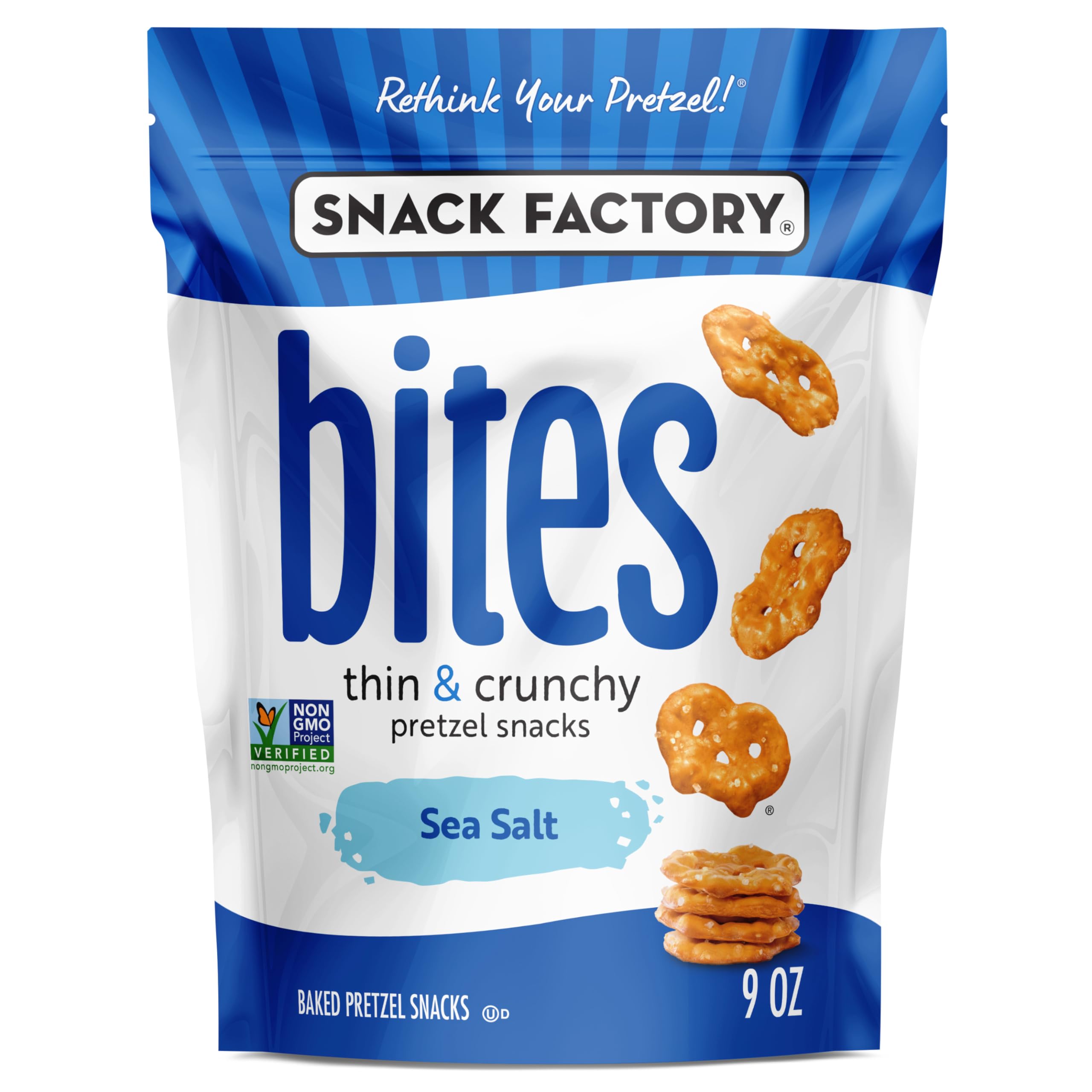 Snack Factory Sea Salt Bites, 9 Oz Bag