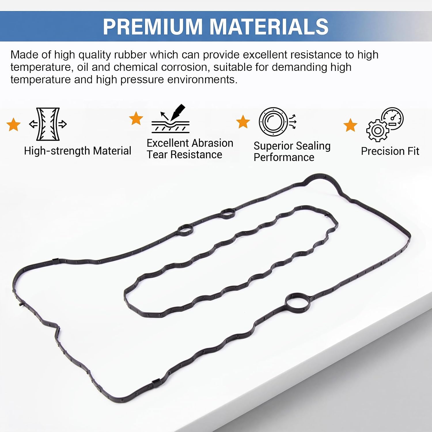 Sorello Engine Valve Cover Gasket Set Compatible with Chevy Cruze Malibu Equinox Volt Trax,Compatible with Buick Encore,Compatible with GMC Terrain 1.4L 1.5L L4 Turbo Replace 12636177 12636384 VS50894