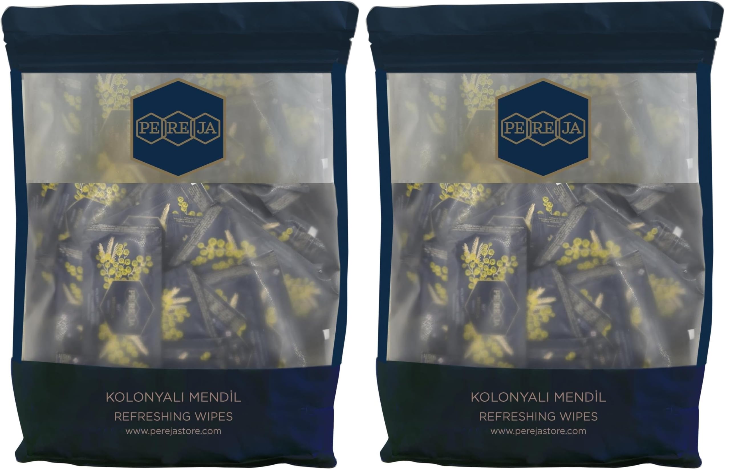 Pereja Kolonyalı Mendil 5x10 Doypack Mimoza x 50 (2 paketi)