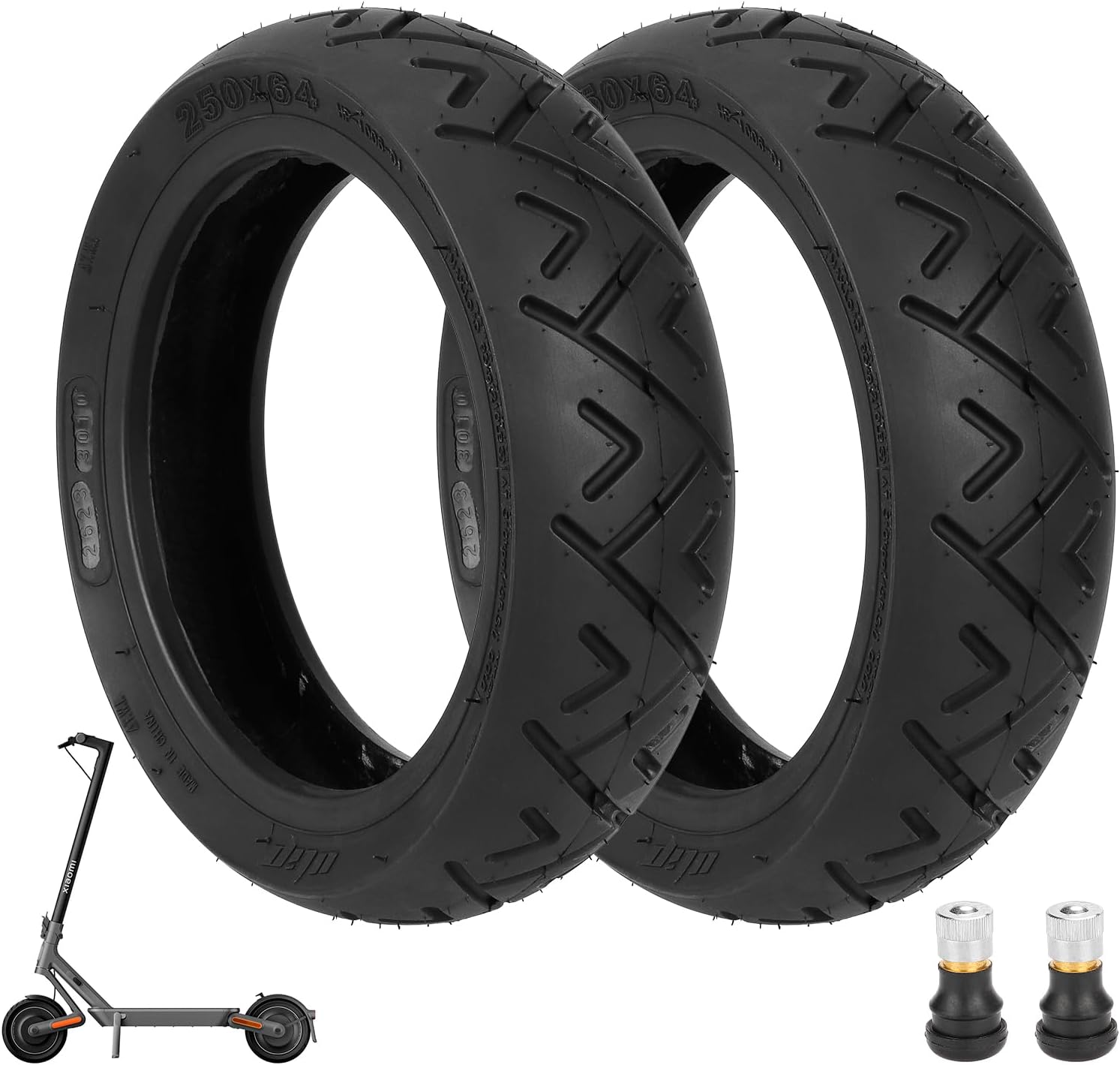 ulip 250x64 city road Vacuum Tire for Xiaomi 4 Ultra NAVEE S65C Electric Scooter Tubeless Thicker Tires Non-Slip Spare Wheels for Scooter (2PCS)