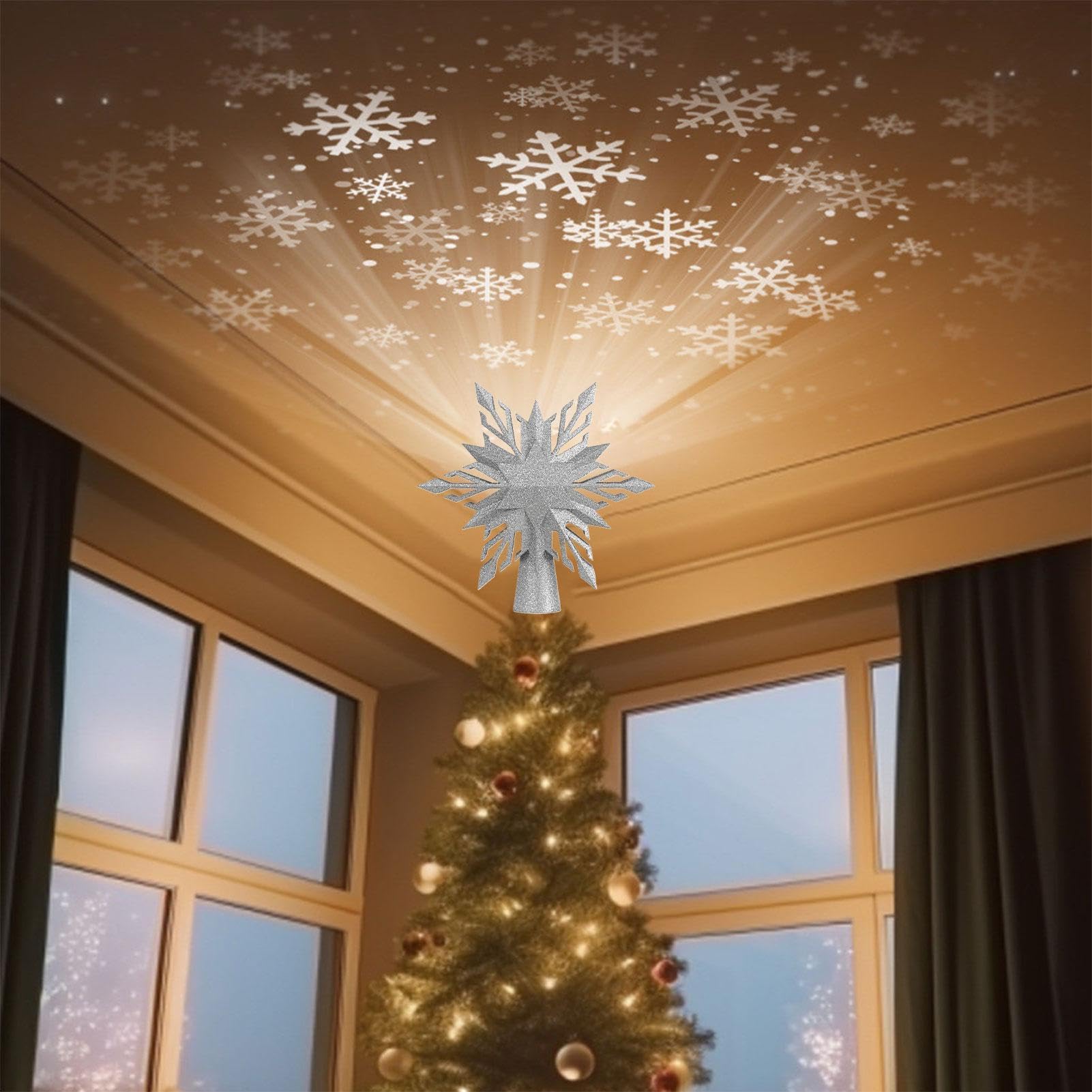 Puntale Di Neve Illuminato Decorativo, Sicuro, Efficiente