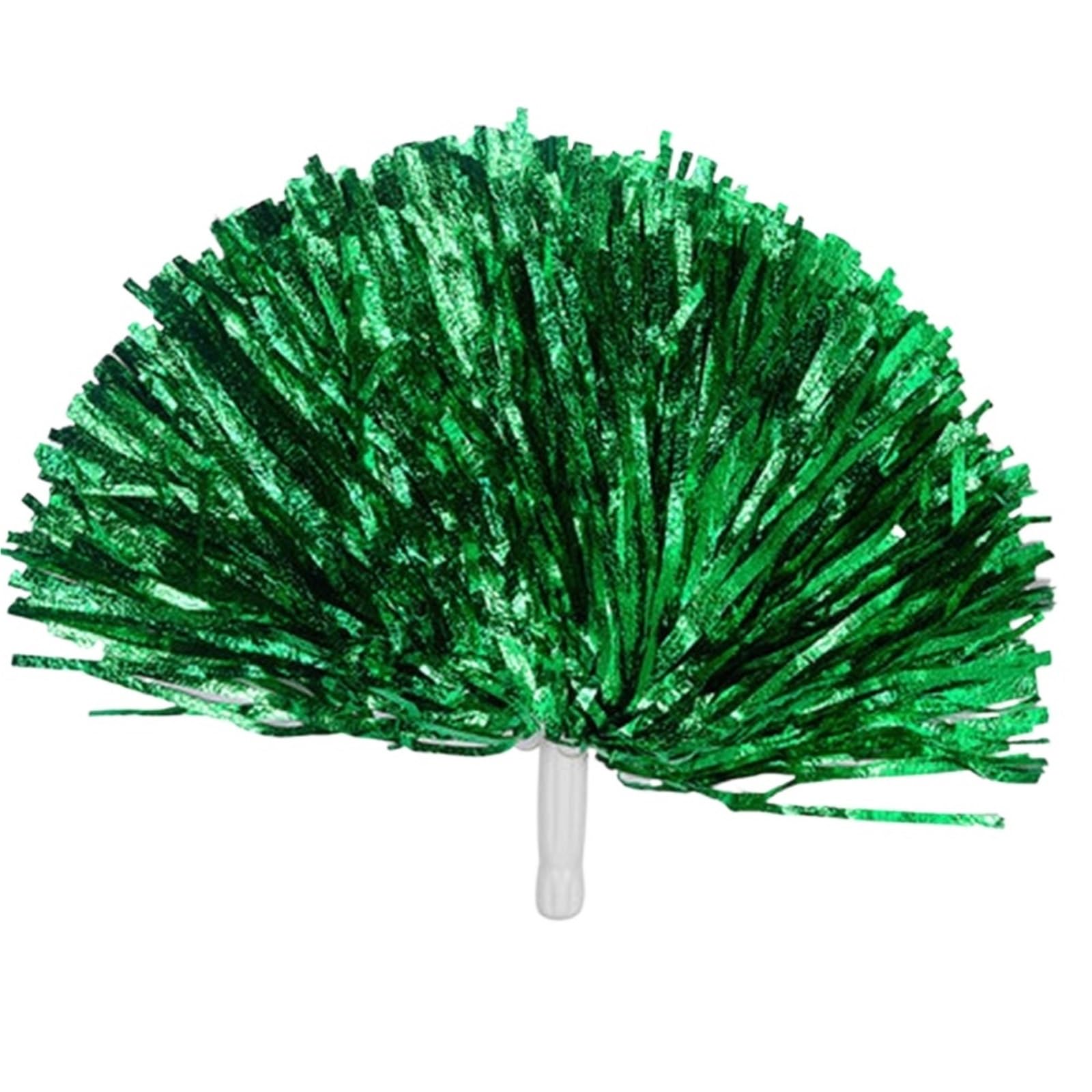 Pompom Fancy Competition Flower Dance Party Decorator Cheerleading Cheering Ball Cheerleader Pompoms for Cheerleaders(Green Handle)