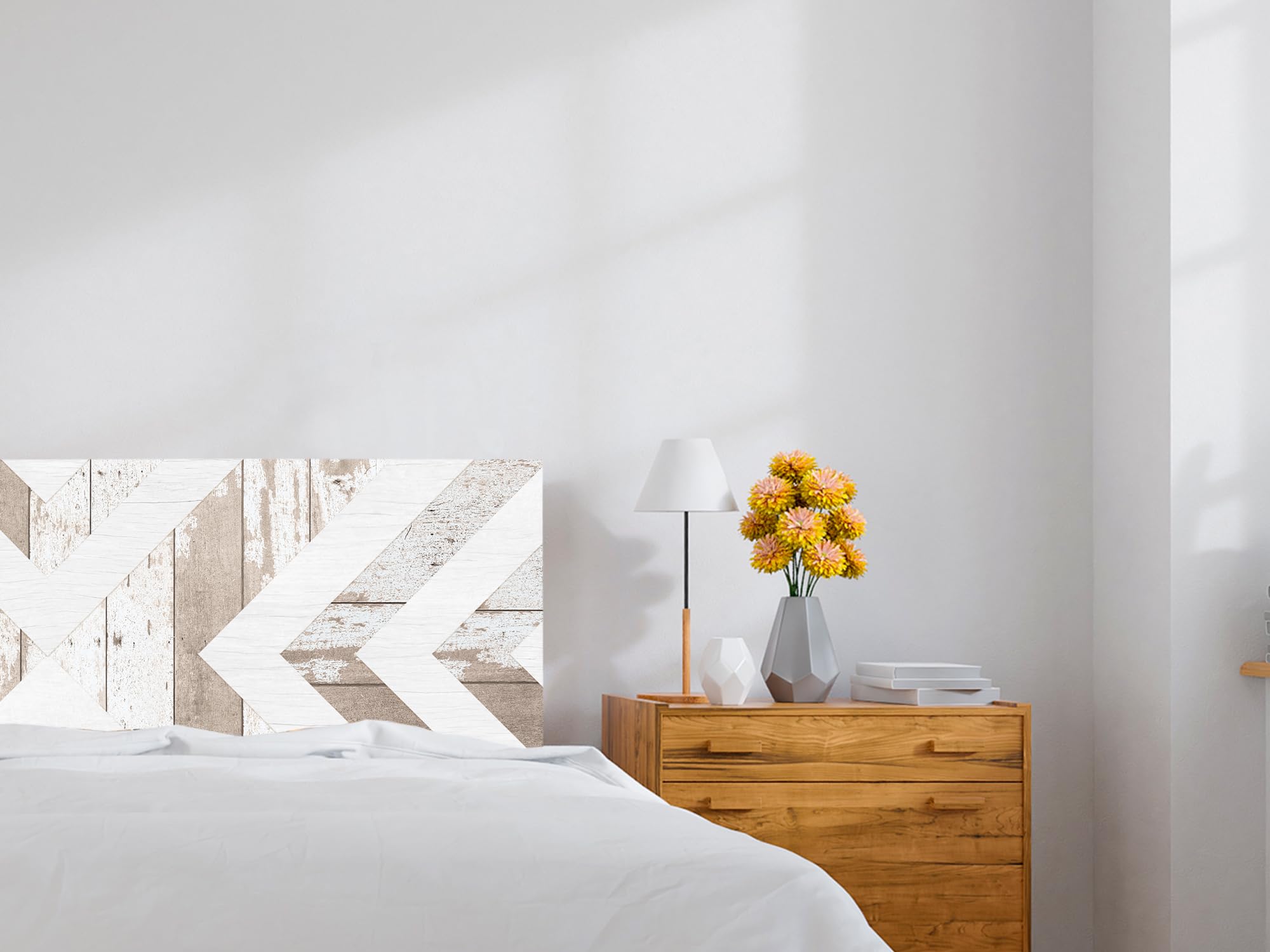 Oedim Cabecero Cama PVC Imitacion Madera Antigua | 150x60cm | Cabecero Original y Económico