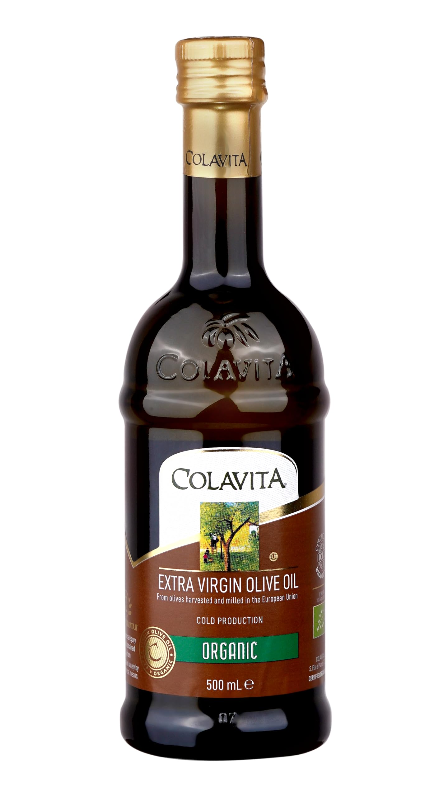 Organic Extra Virgin Olive Oil (500 ml) | Imported from Italy | Ideal for Cooking, Dips, and Marinades | Cold Pressed Oil from Italian-grown Olives | Timeless Bottle Pack