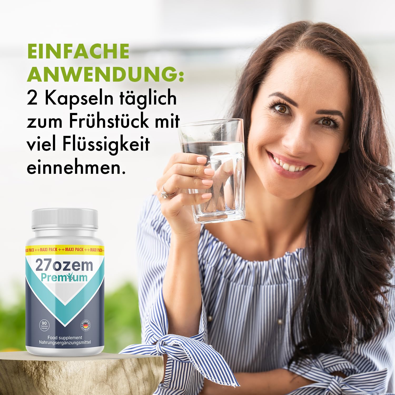 ozem 27 premium Kapseln | Mit wertvollen Inhaltsstoffe | 90 Kapseln