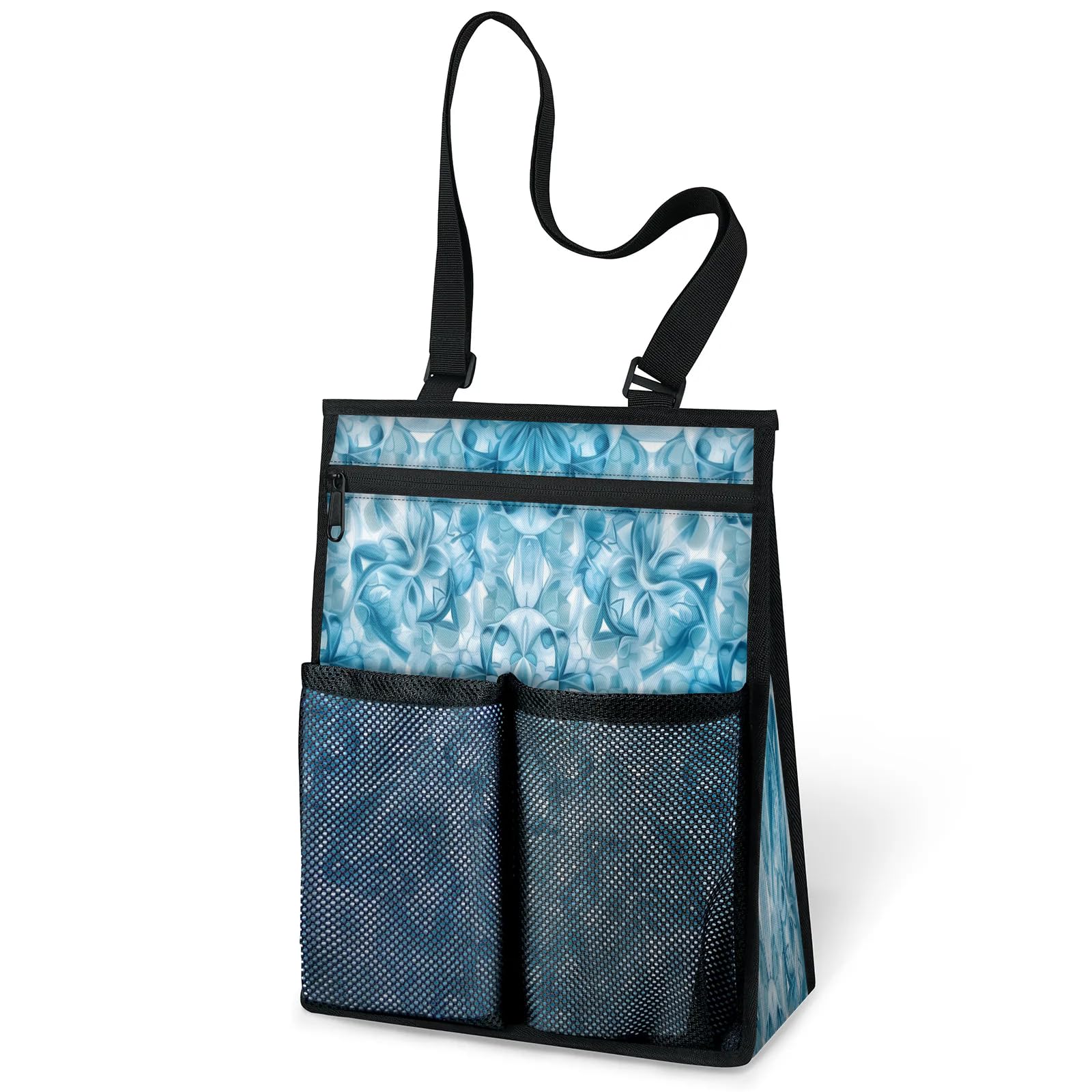 Ourtheme Art Mandalas Portable Shower Bag for Travel Gym Camp Beach Tote Shower Caddy Bags Hanging Toiletry Organizer