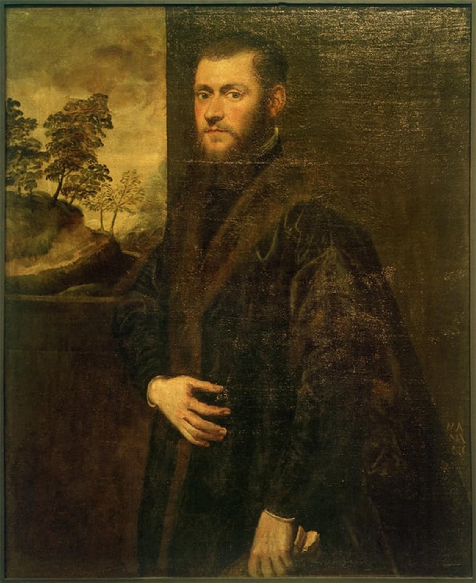 ARTXLXXBN Famous Print Painting Colorful Art Print Junger Edelmann by Jacopo Robusti Tintoretto Canvas Art Decorations for Home Decor 60x90cm