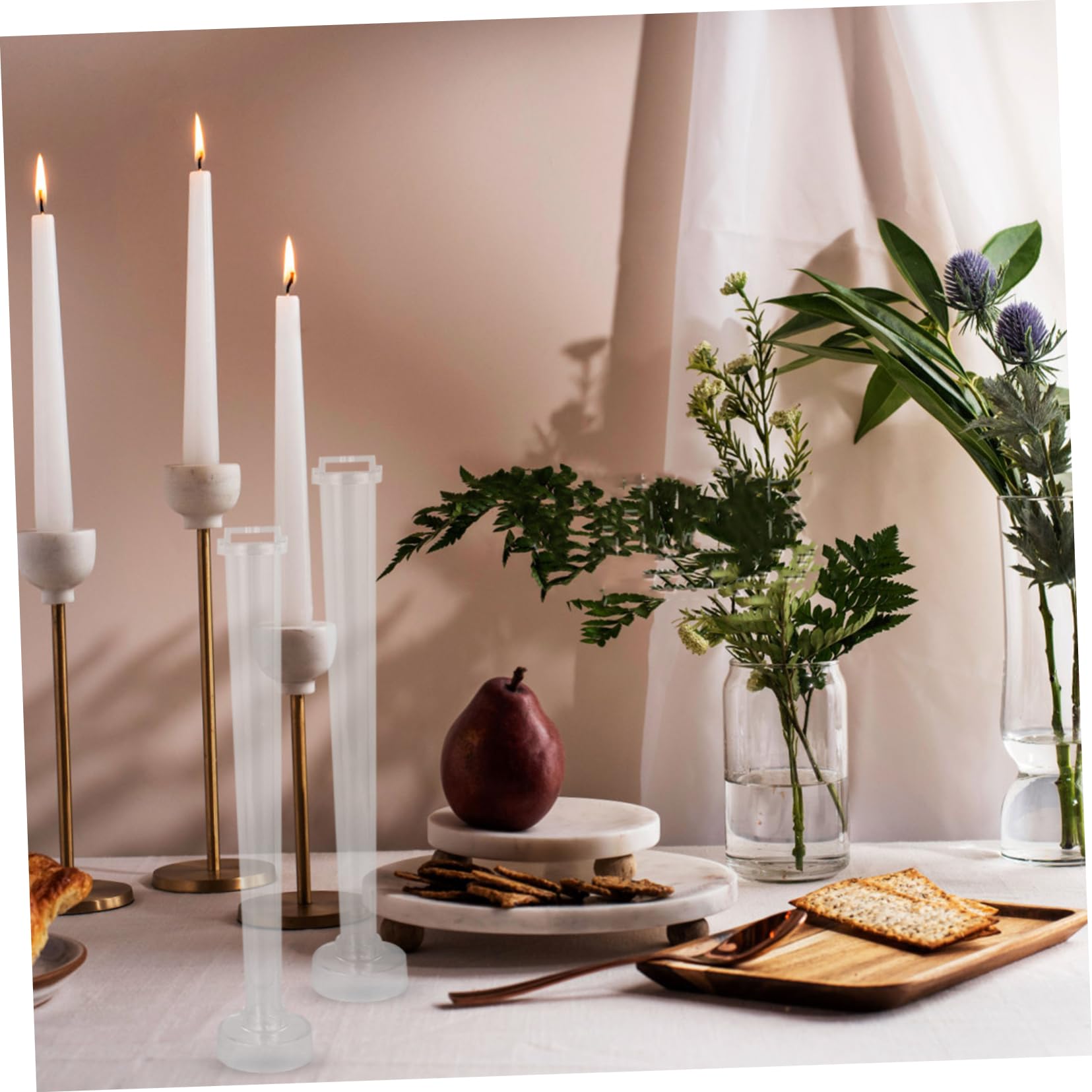 PLAFOPE 4piezas Molde De Forma De Varilla Cónica Fabricación De Aromáticas y Artesanales