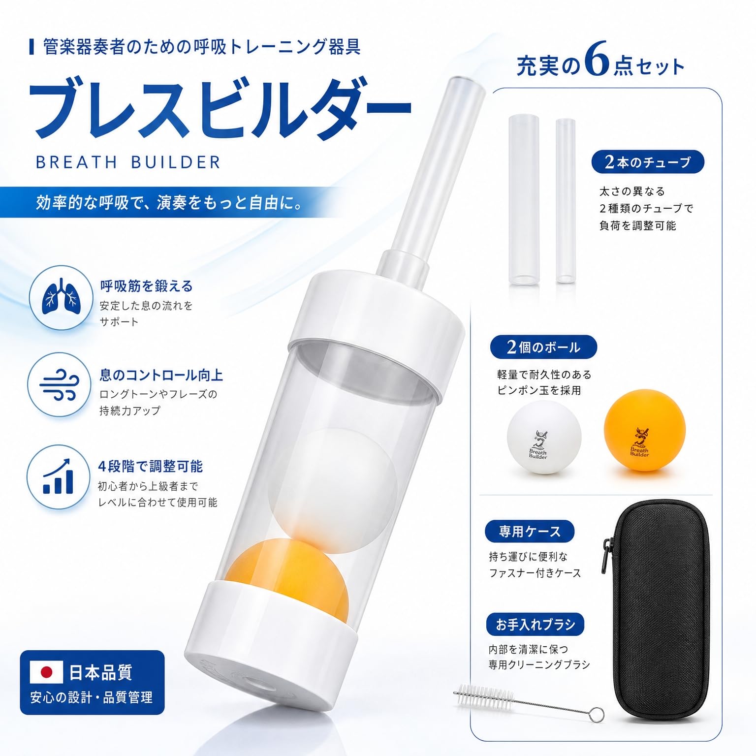 Amazon | ブレスビルダー Breath Builder 【4段階×2チューブ付き