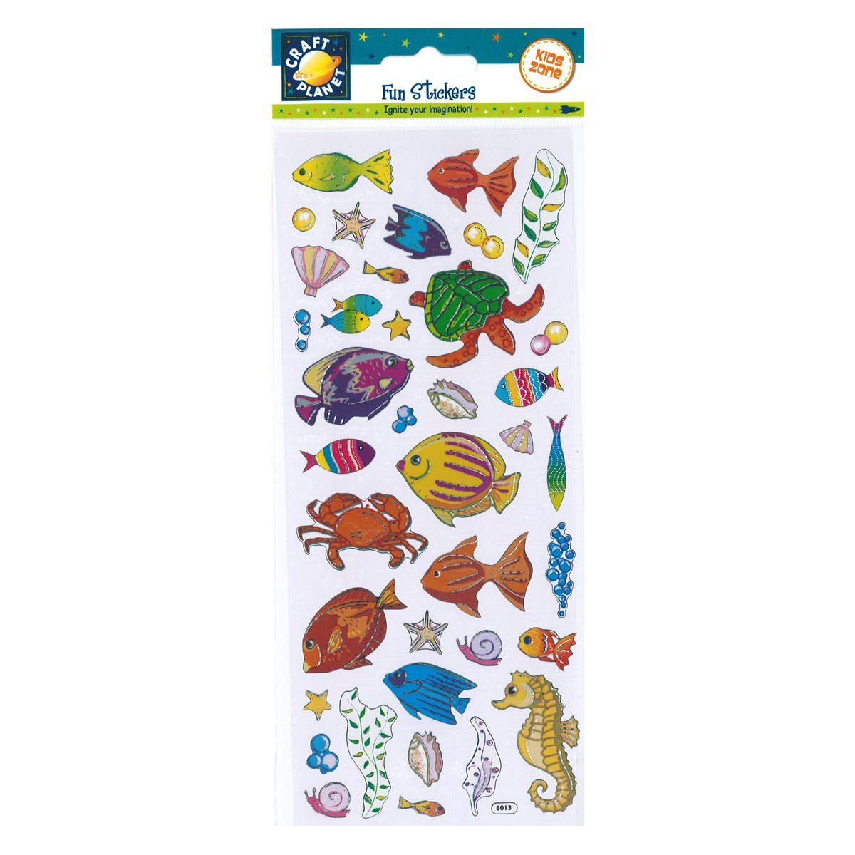 Craft Planet Fun Stickers, Sea Life, for Young Crafters, Posters, Card Making, Scrapbooking, Party Bag Fillers, Books, Reward Charts, Invites, Crafts Supplies