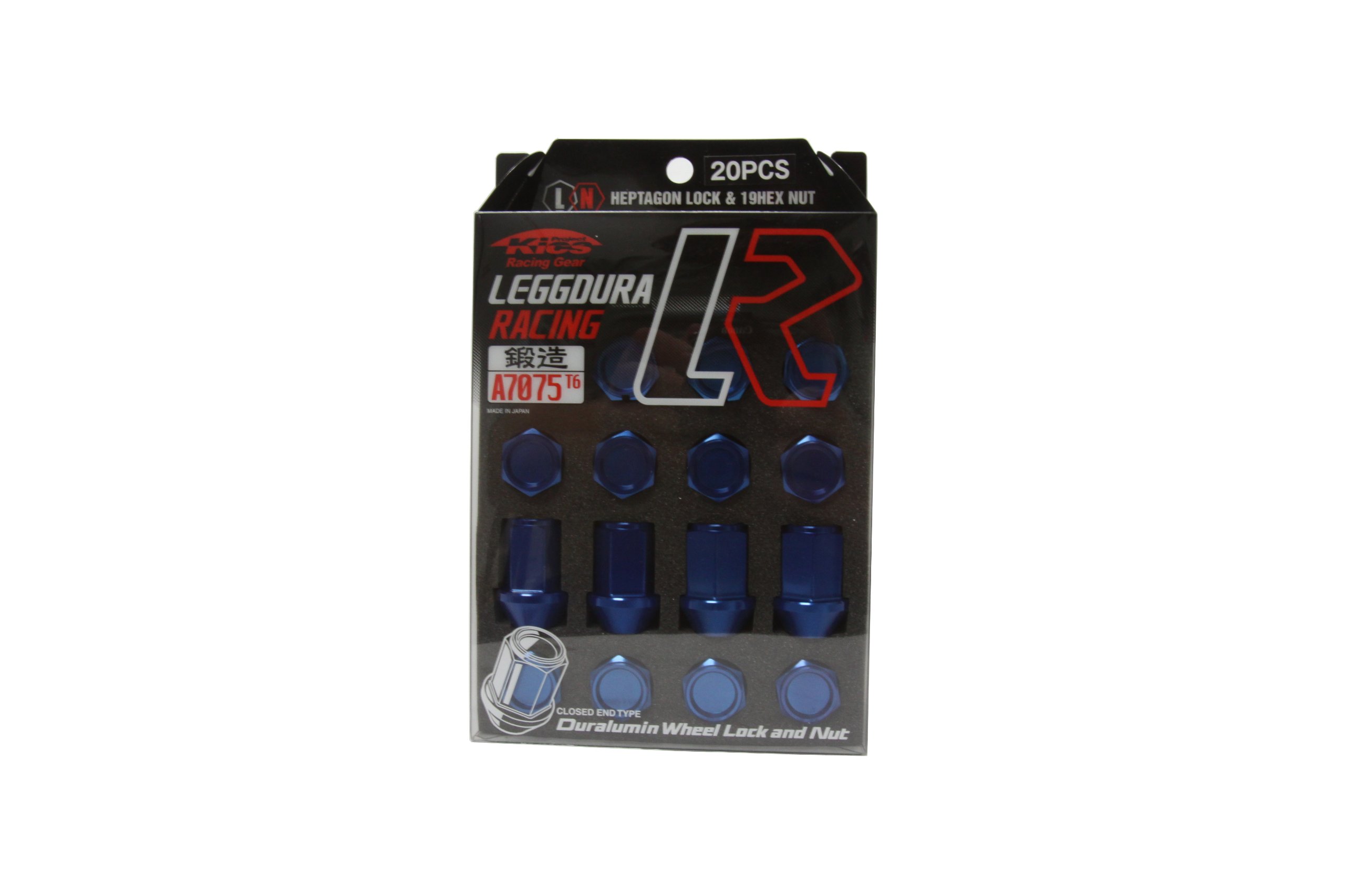 Kics WKIC3U Leggdura Racing Blue (12mm x 1.25 Thread Size) Lug Nut