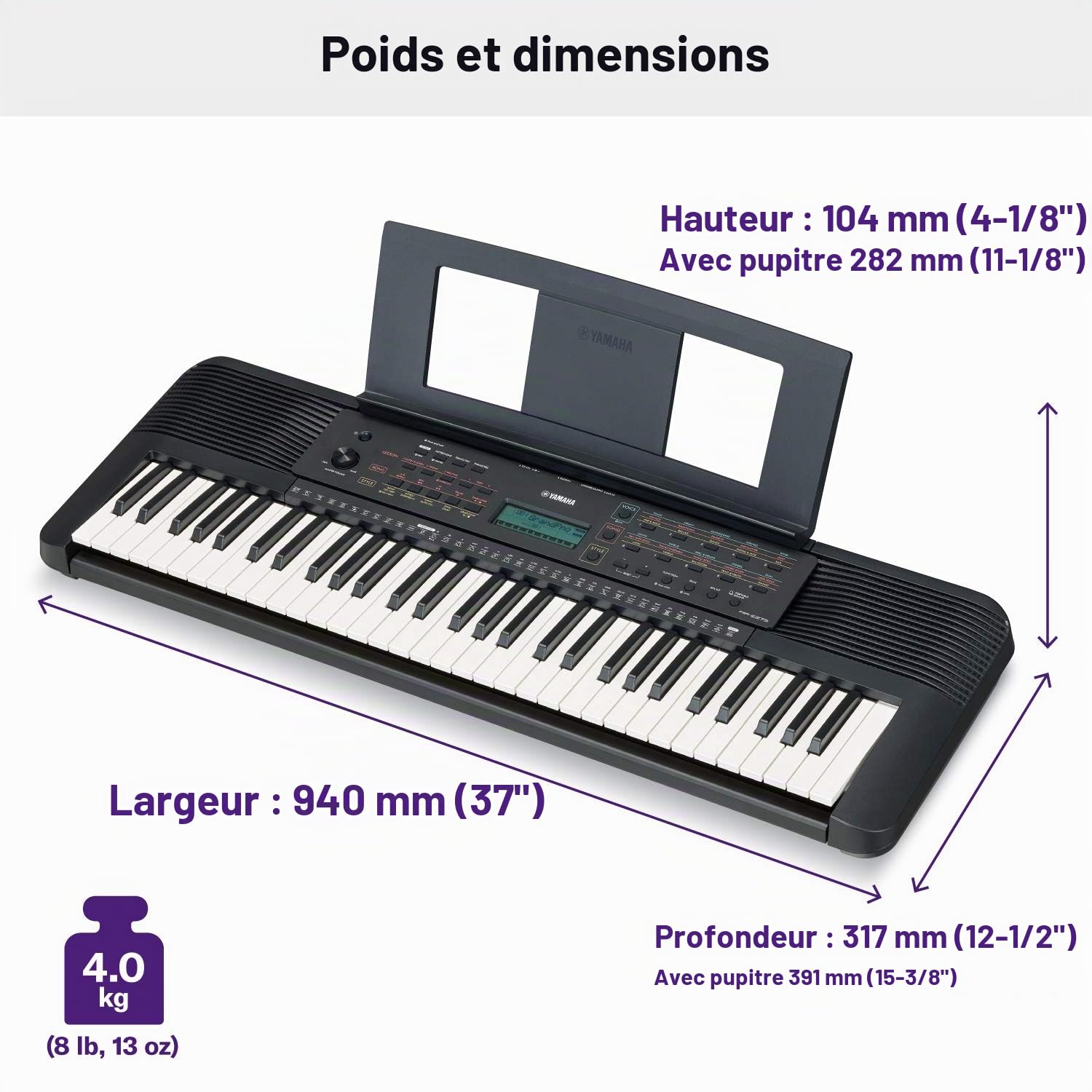 Yamaha, 61-Key PSR-E273 Portable Keyboard, (PSRE273)