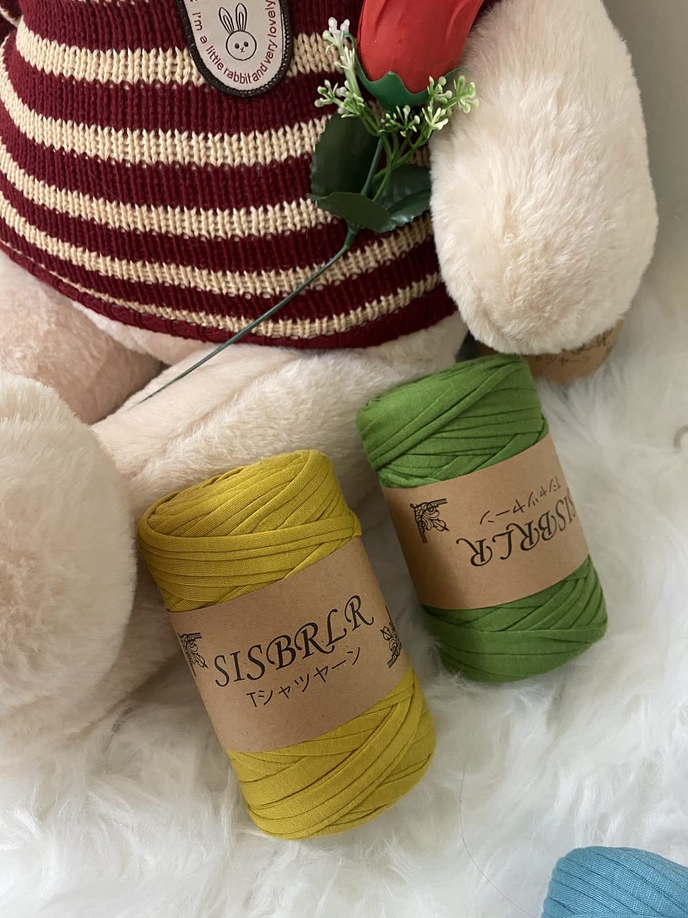 Amazon | SISBRLR Tシャツヤーン 手芸 ハンドメイド diy 初心者向け 