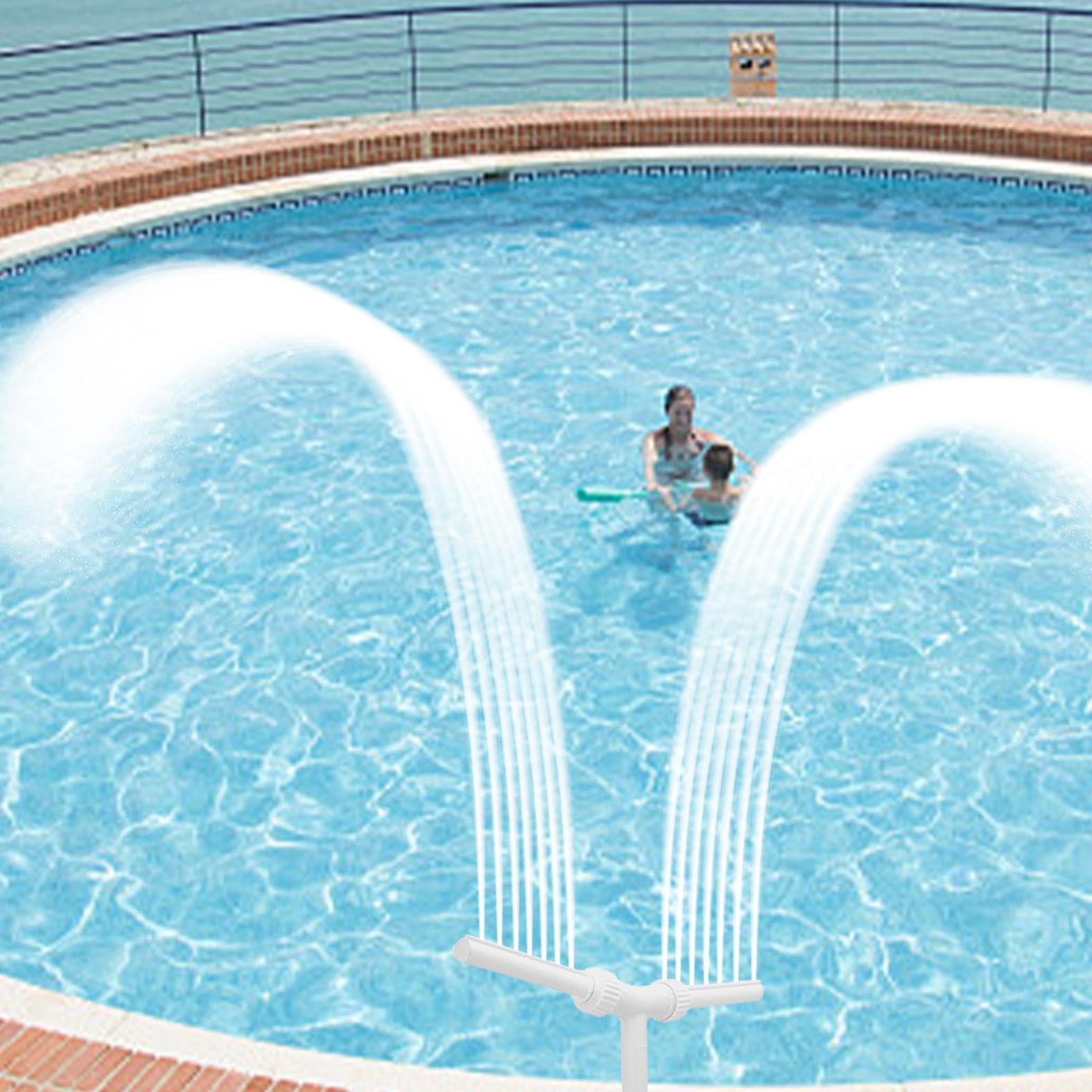 Rociador de fuente para piscina,Fuente rociadora para piscina | Fuente de piscina enterrada,Fuente de piscina duradera sobre el suelo, decoración de piscina para aspersor de jardinería, se adapta a la