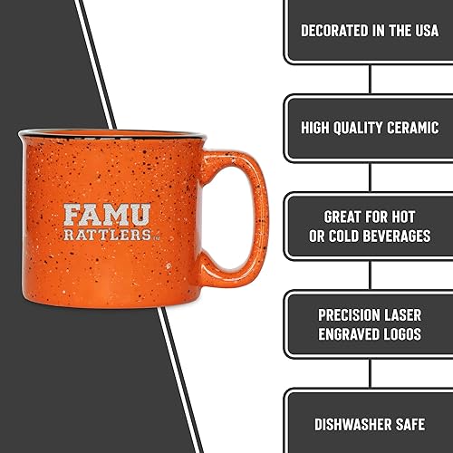 Miniatura 66 de Rico Industries NCAA Utah Utes - Taza de café personalizada de 12 onzas con logotipo grabado con láser profundo, taza de cerámica para acampar con