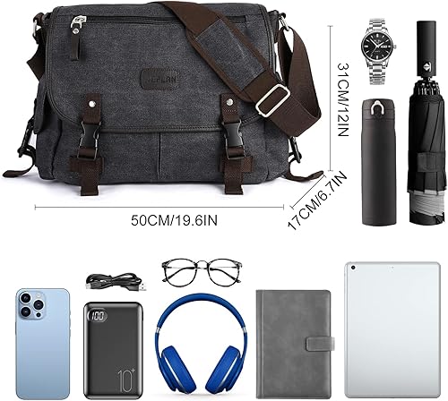 Miniatura 5 de Bolso de mensajero Hombres,Bolso cruzado impermeable,Bolso de hombro Satchel