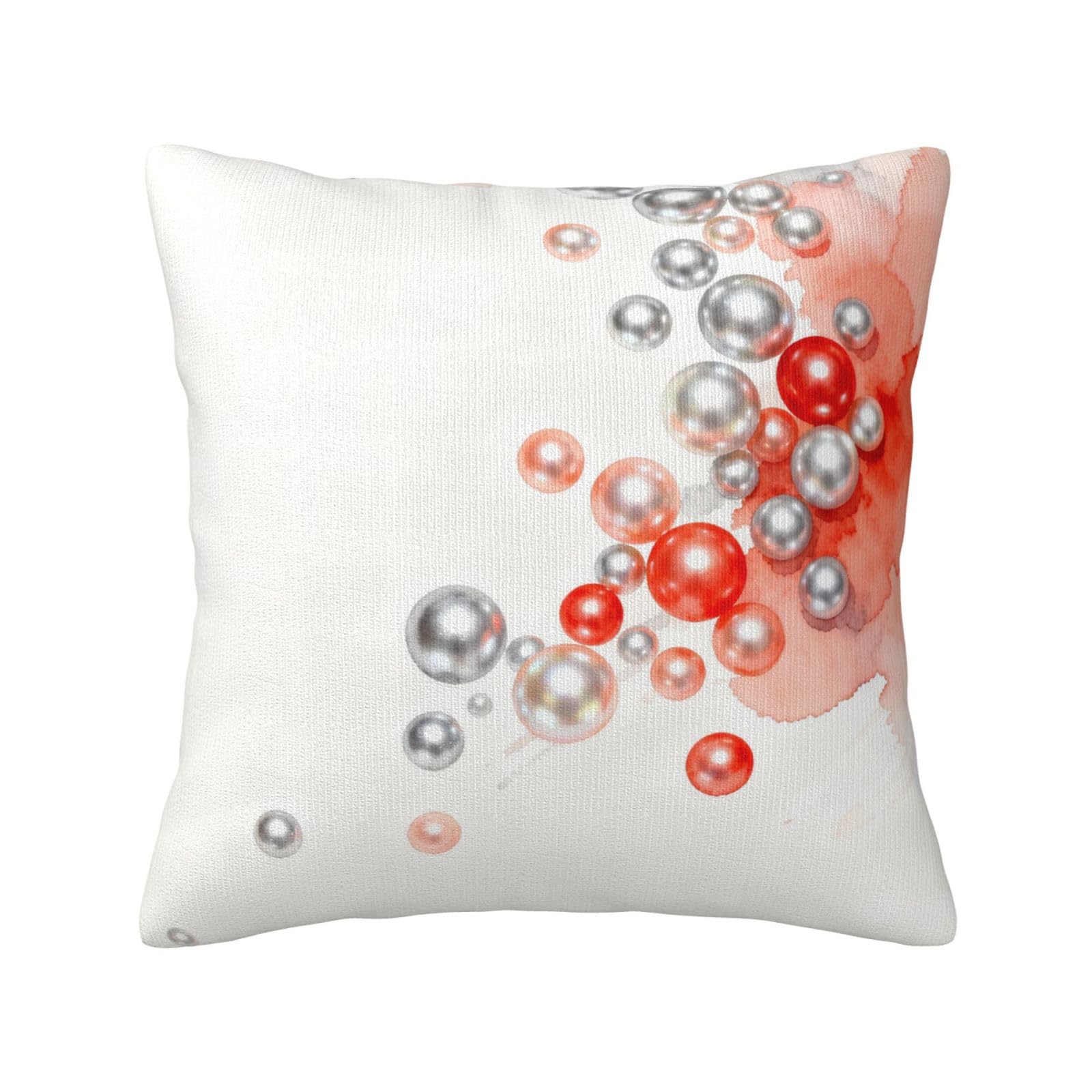 Pearl Print Decorative Throw Pillow Covers for Sofa, Outdoor and World Cup Celebrations