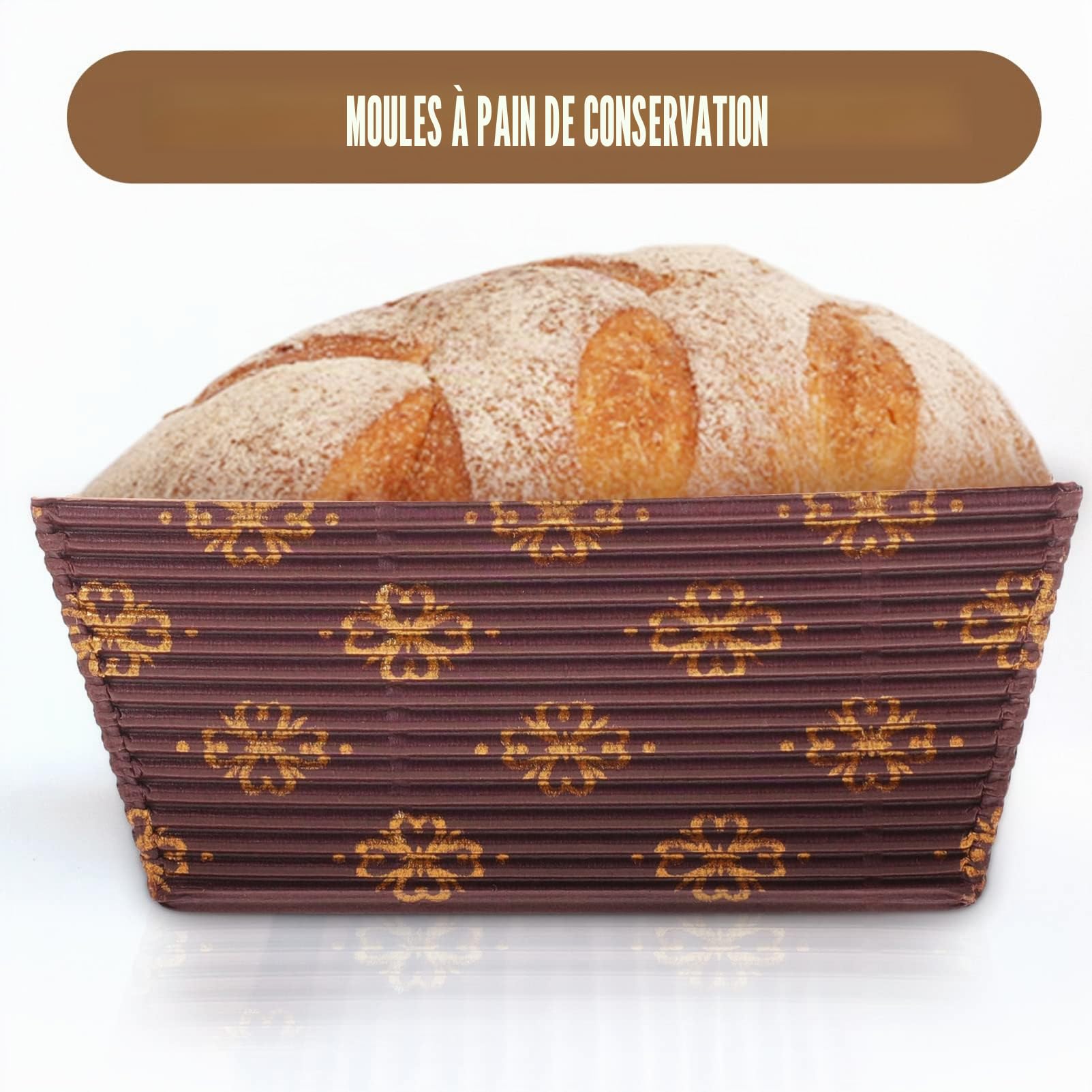 Lot De 25 Moules à Pain En Papier Sulfurisé 80x40x40mm Moules à Cake Rectangulaires Résistants Haute Température Pour Pâtisserie Et Cuisson Professionnelle