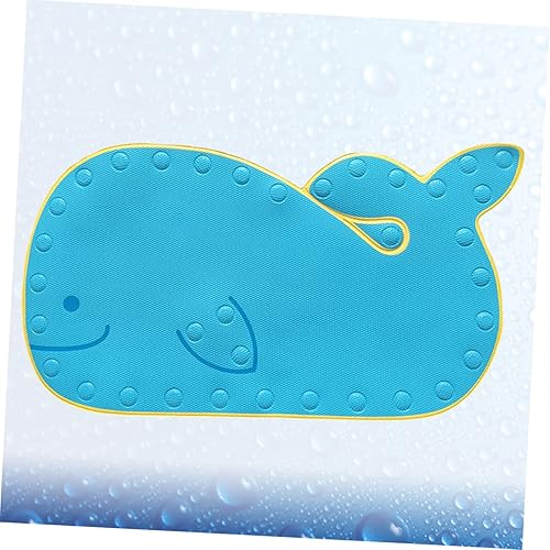 Miniatura 2 de Tapete de baño para cojín de baño, tapete antideslizante para puerta, alfombra con forma de ballena, tapete de piso, tapete de suelo no tapete azul
