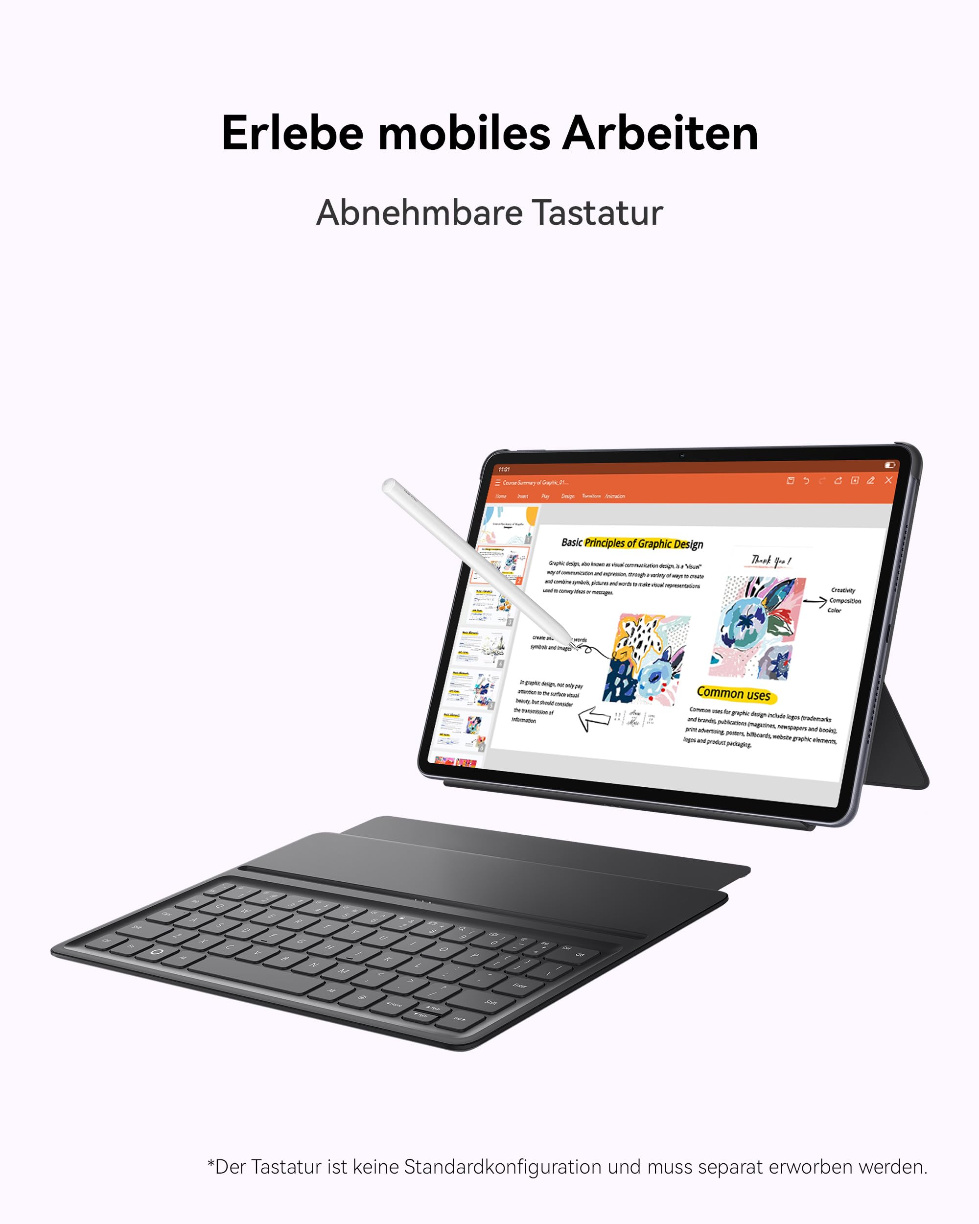 HUAWEI MatePad 11.5 2025 Tablet mit M-Pencil, 8+256GB | 2.5K 120Hz, PaperMatte Display, 10.100 mAh Akku, Bis zu 14 Stunden Videowiedergabe, 40 W Supercharge, Wi-Fi 6, Gaming