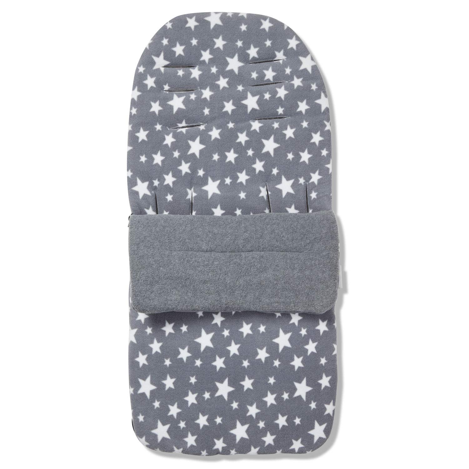 Fleece Footmuff/Cosy Toes Compatible with Kids Kargo Duel - Grey Star
