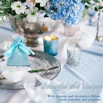 30 Sacchetti Di Iuta Per Bomboniere - Con Velo Tulle E Nastro Per Matrimoni, Battesimi, Comunioni - Foto 2