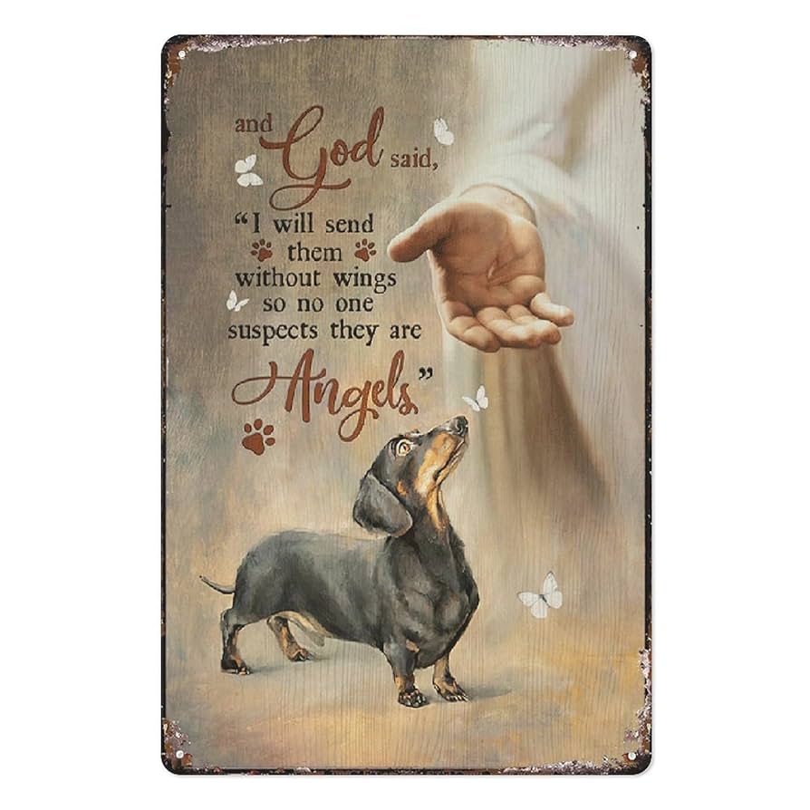 【SiM】【ステッカー!!】 THANK GOD, THERE ARE HUND Amazon.com: Compladeta Metal Tin Sign Vintage Heaven