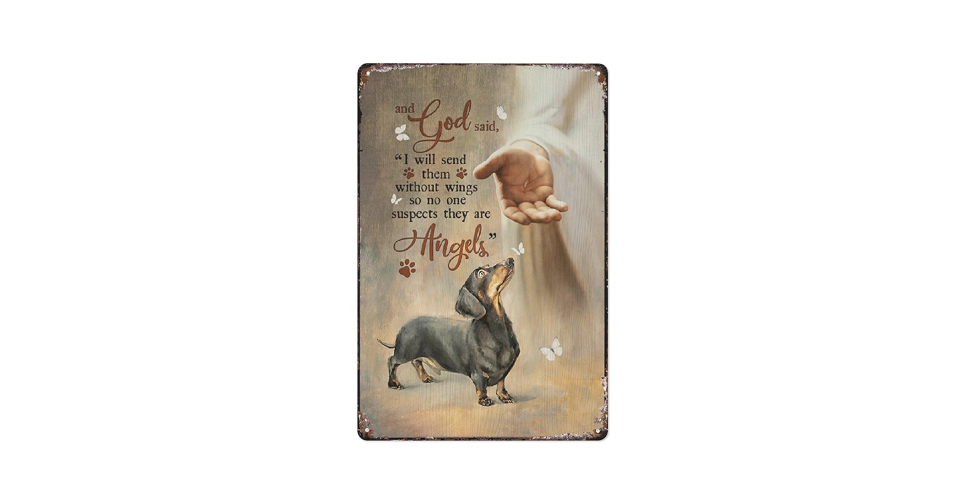 【SiM】【ステッカー!!】 THANK GOD, THERE ARE HUND Amazon.com: Compladeta Metal Tin Sign Vintage Heaven