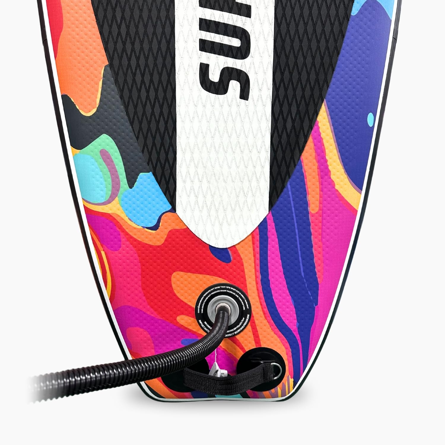 Suprfit SUP Board Water Marble | All in One Set: SUP Board, Hochwertiger Rucksack, Teleskop Paddel, Double-Action Luftpumpe, Leash, Slide-In Finnen Set, Reparatur Set