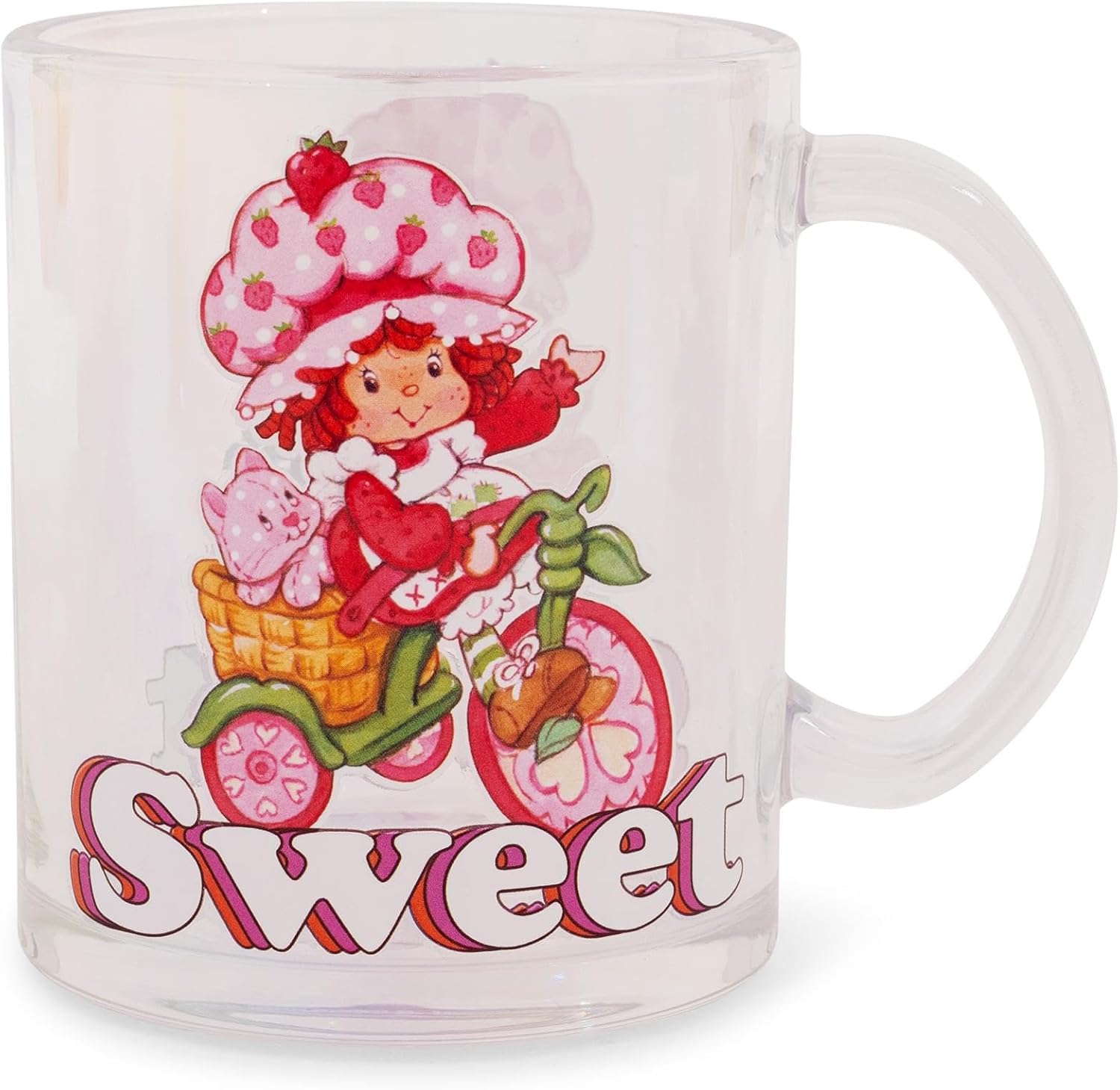 Silver Buffalo Strawberry Shortcake Sweet Glass Mug | Holds 18 Ounces - Image 2