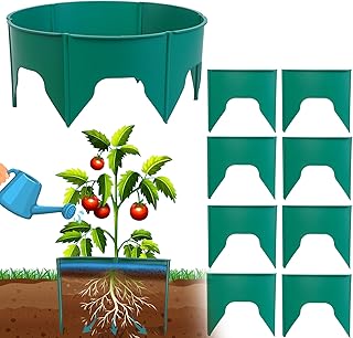 24Pcs Planting Grow Rings, Adjustable Water Ring for Plants, Plastic Plant Rings Planting Protective