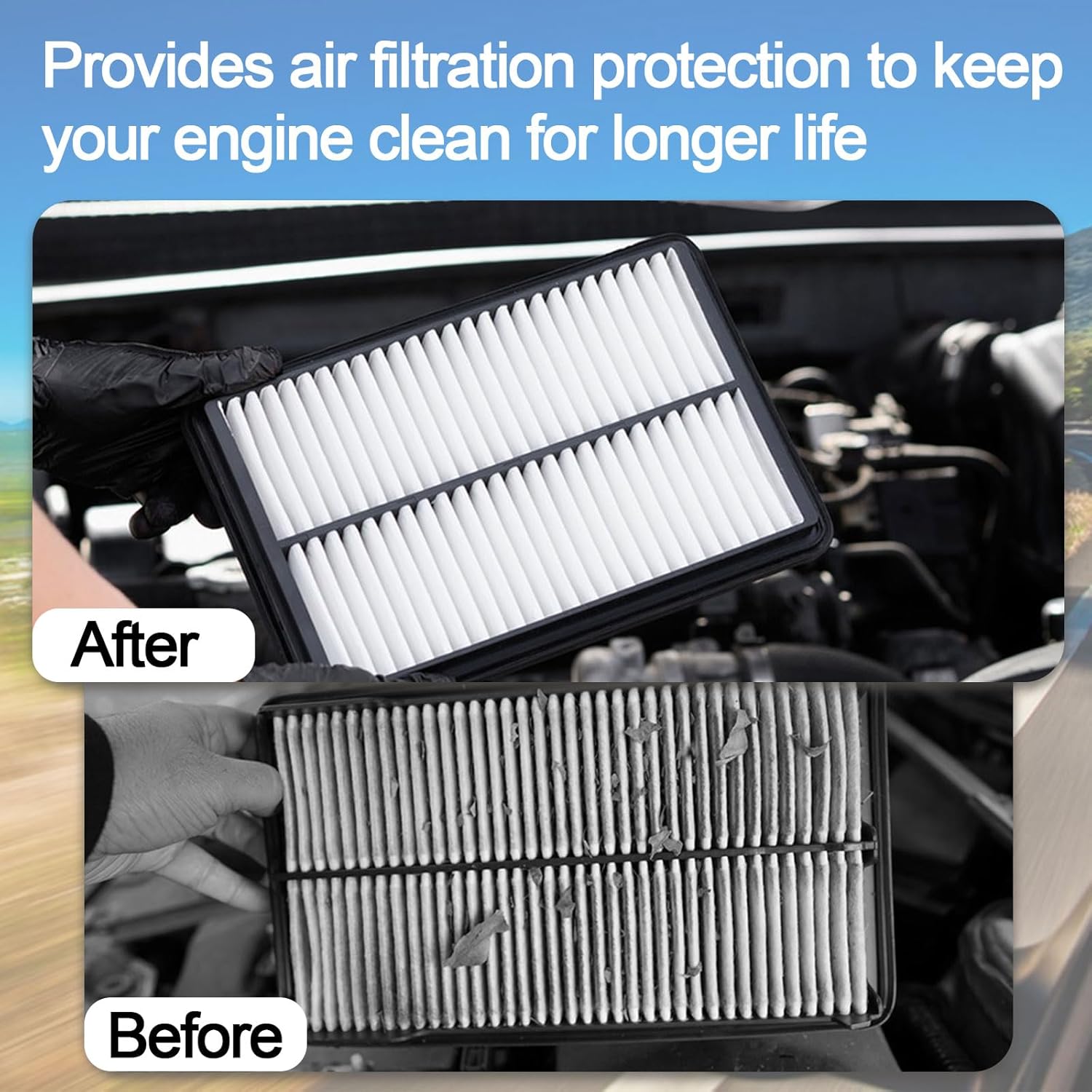 Engine Cabin Air Filter for Toyota Avalon Camry Highlander RAV4 Lexus NX250 NX350 (Except Hybrid)