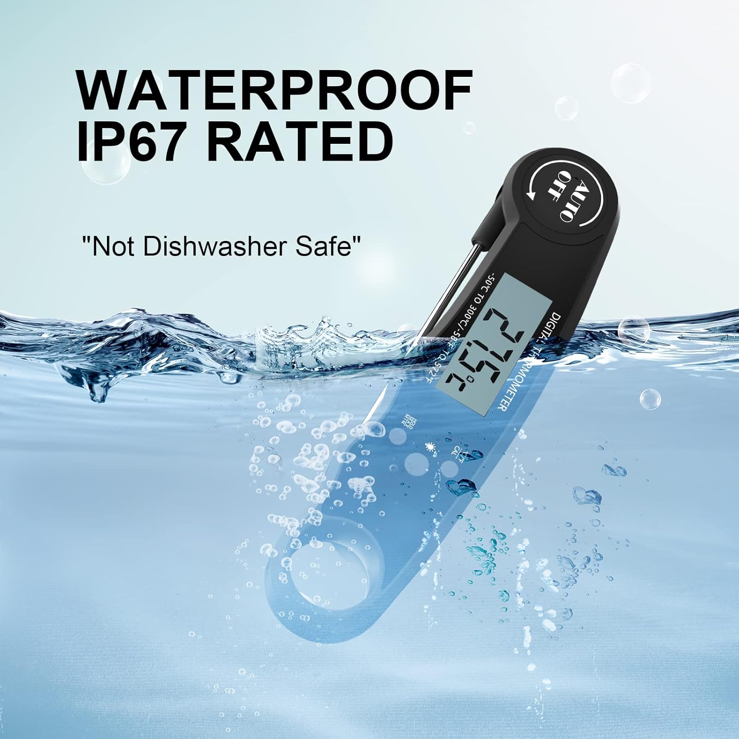 review Instant Read Meat Thermometer. Best Waterproof Thermometer with Backlight & Calibration. Digital Food Probe for Kitchen, Outdoor Grilling and BBQ!