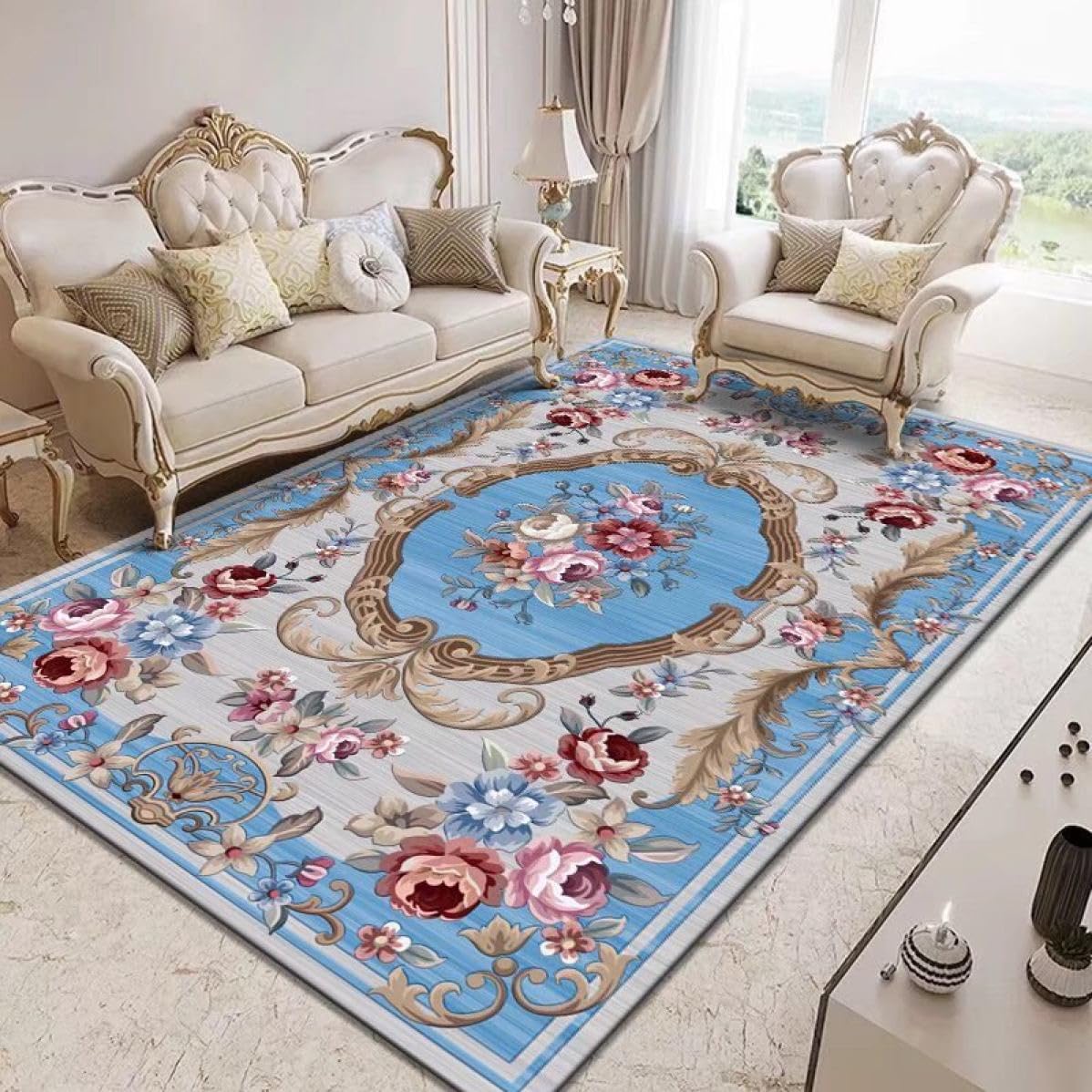 Amazon｜[NHYGDY] トルコ風のアンティークカーペット カラフルな