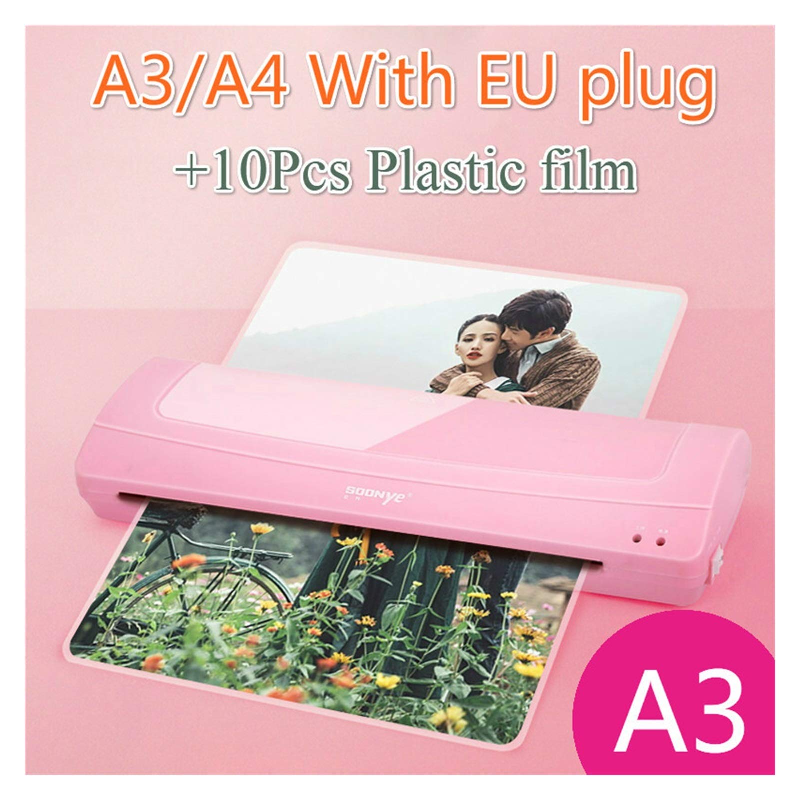 MMD A3 A4 Photo Laminating Machine Film Hot Hot Layer File Cold Plasticizer Hot Layer Press Pink Enterprise Over Molding Machine - Image 2