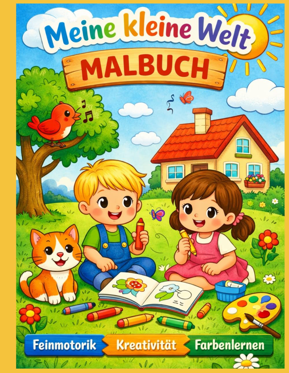Meine kleine Welt: Kindermalbuch