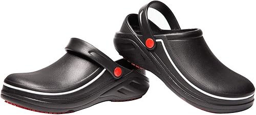 Vista 6 de Votuda Oil Water Resistant Chef Shoes Non-Slip Safety Working Nursing Shoes for Men Womens