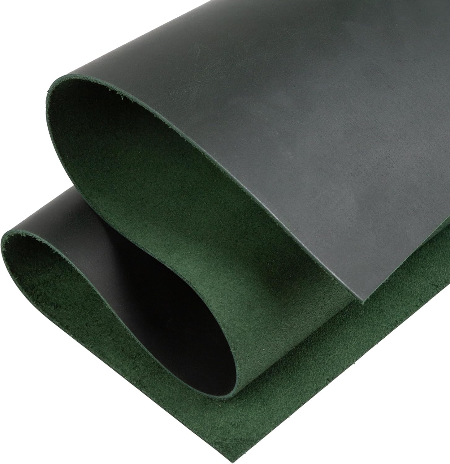 Shkira 6''X12'' Genuine Leather Sheets for Crafts - Square - 2.0MM Thick Genuine (Dark Green)-image-8