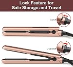 JAETON Small Flat Iron 0.7 Inch Mini Hair Straightener for Short Hair,Travel Flat Iron with Fast Heat Up,Dual Voltage Small Straightener for Bangs,Pixie Cut,Beard | 30S Heat-up,Dual Voltage,for Short Hair,Bangs, pixie cut,beard