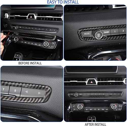 Miniatura 6 de Marco de perilla de volumen de consola central para Toyota Supra GR A90 A91 MK5 2019-2024, marco decorativo de perilla de interruptor de volumen