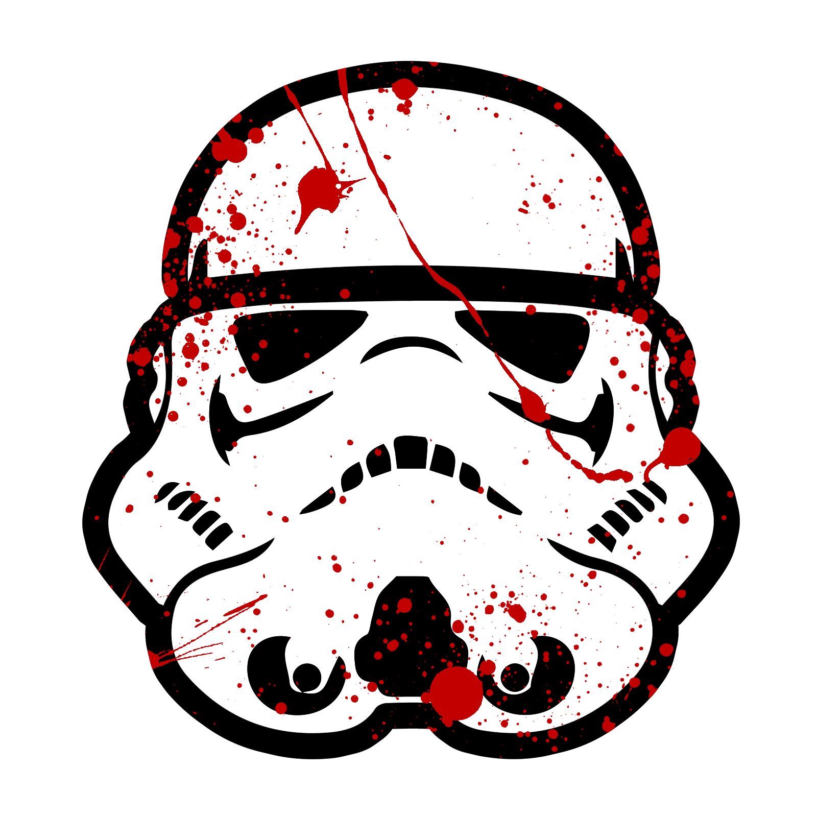 Storm Trooper Bloody Helmet Guitar Instrument Pickguard Sticker - 4