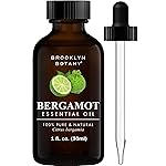 Brooklyn Botany Bergamot Essential Oil - 100% Pure and Natural - Premium Grade Oil with Dropper - for Aromatherapy and Diffuser - 1 Fl Oz