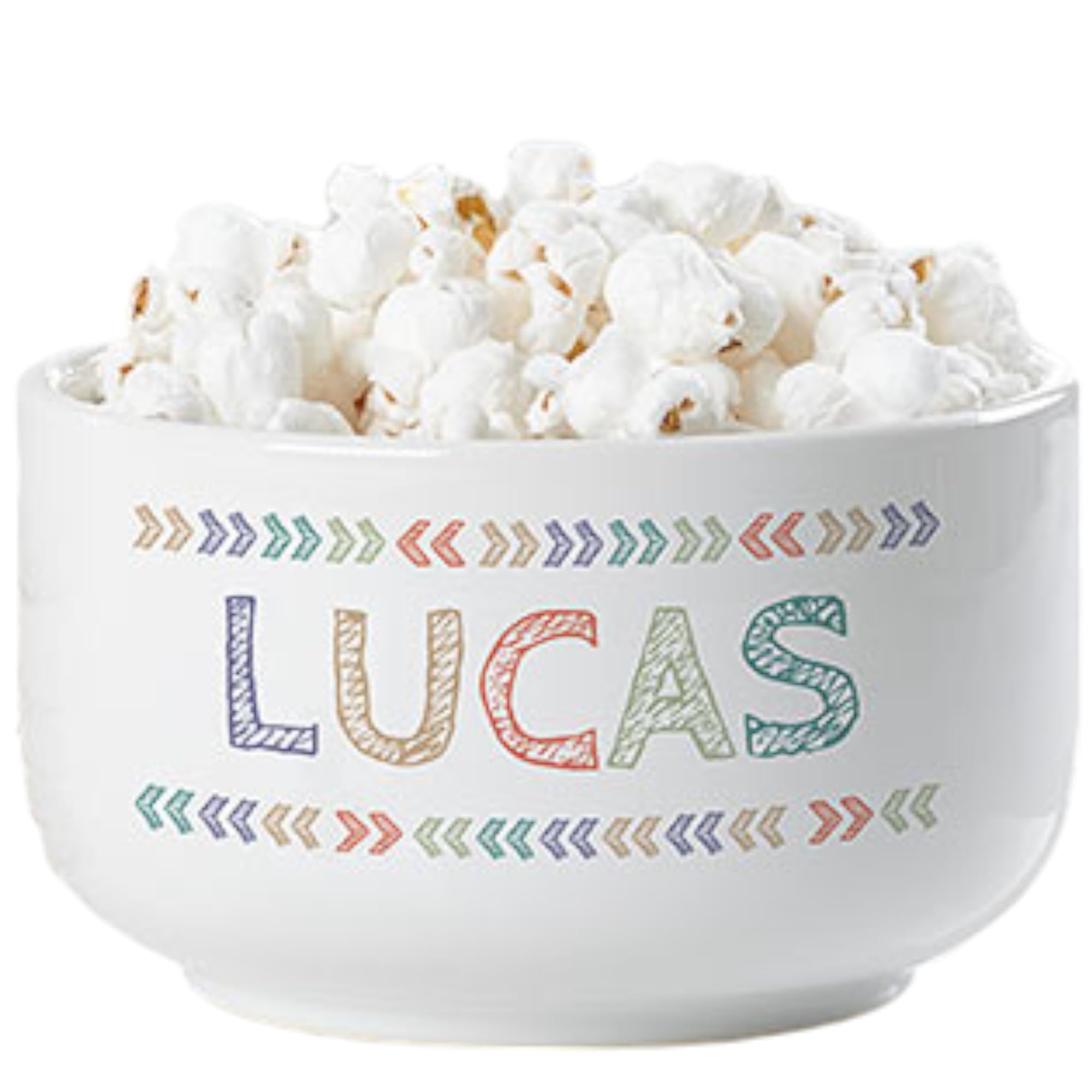 Personalization Universe Stencil Name Personalized 14 oz. Snack Bowl