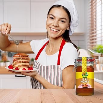 Tropical Sun Premium Honey (Clip Jar), 1kg | 100% Pure & Natural Honey | Perfect for Baking, Sweetening Beverages, or Daily Use | Great for use as a Spread.