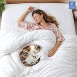 Kotton Culture 3 Pc King Size Duvet Cover Set- 100% Egyptian Cotton Sateen 600 Thread Count Ultra Soft Premium Durable Comforter Cover Zipper Closure &; Corner Ties (White, King 102"x94")