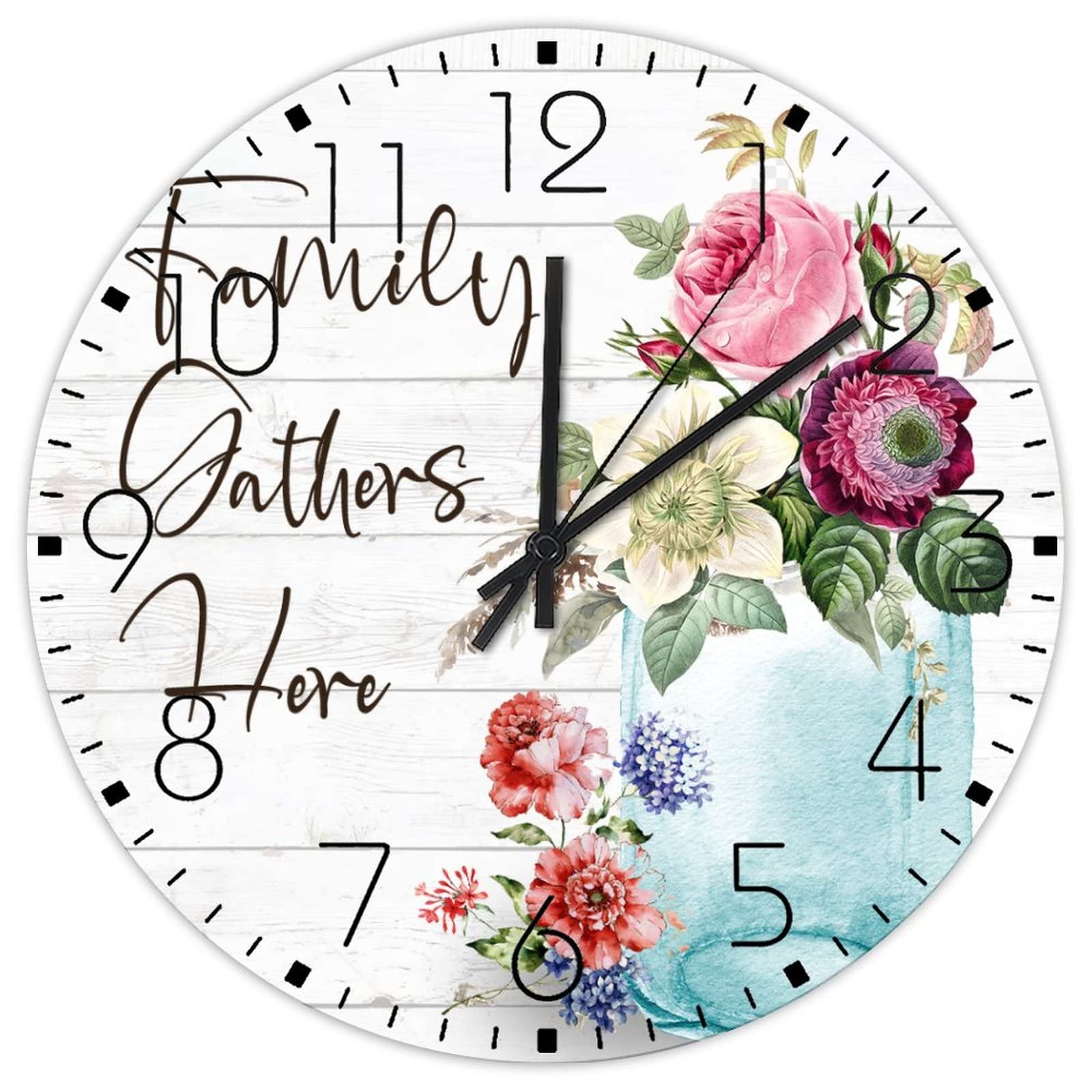Horloge murale en bois 30cm pour salon : rompez la monotonie de vos murs blancs