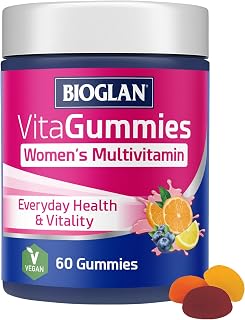 Bioglan Women's VitaGummies Multivitamin | Vegetarian-Friendly | 60 Chewy Supplements | 3 Delicious Flavors | Essential Vitamins and Minerals | Support Immune System, Energy and Overall Health